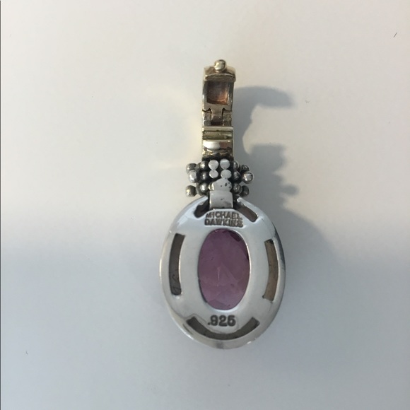 Michael Dawkins Pink Topaz Necklace Enhancer - Picture 3 of 5